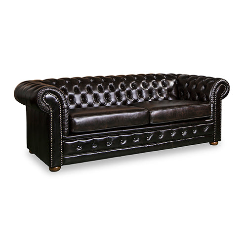 ThroneX Regent – Genuine Leather Chesterfield Sofa | Prestige Seating for Visionaries