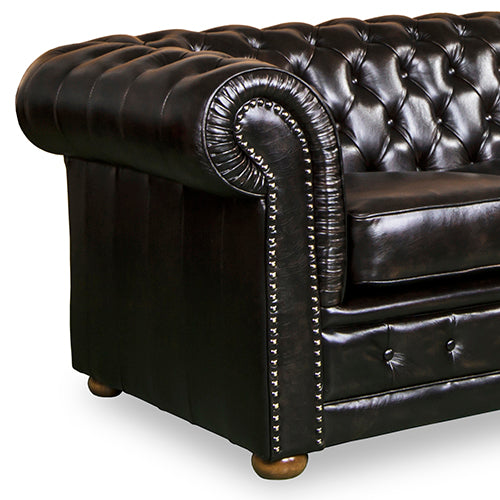 ThroneX Regent – Genuine Leather Chesterfield Sofa | Prestige Seating for Visionaries