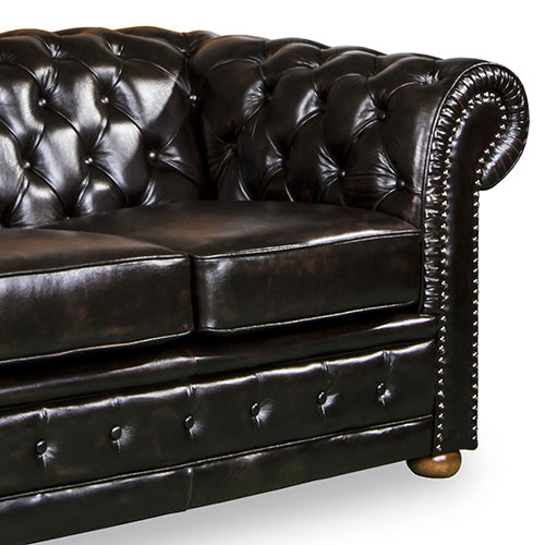 ThroneX Regent – Genuine Leather Chesterfield Sofa | Prestige Seating for Visionaries